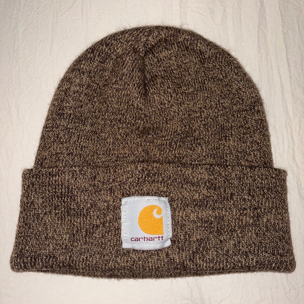 Carhartt Heather Brown Knit Beanie